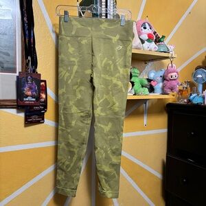 Gymshark Camouflage Leggings - Green